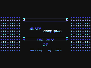 Commando title screen for Commodore 64